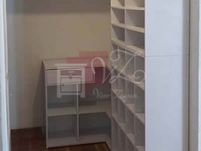 Zapatera de melamina color blanco