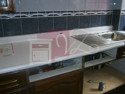 Cambio de cubierta en cocina.